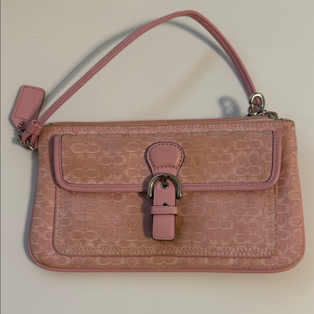 Chic Pink Wristlet Clutch